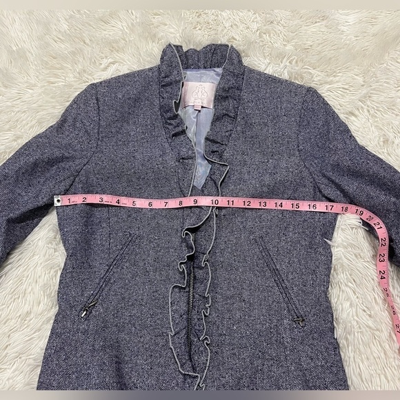 Rebecca Taylor Jacket/Blazer 100% Silk - size 4 - Picture 8 of 8